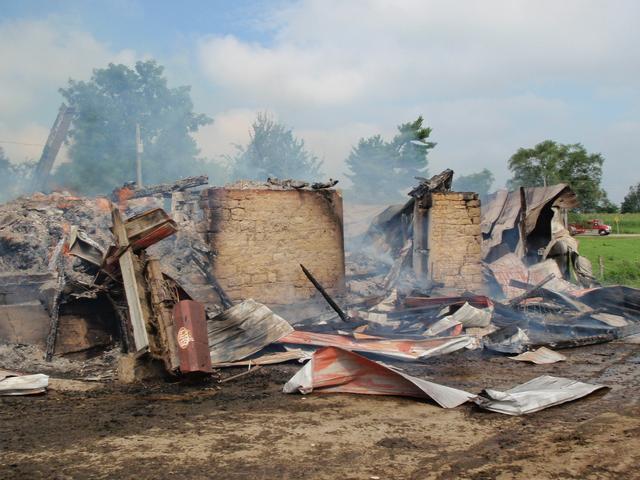 Barn fire, 07.31.2010, Connolly farm